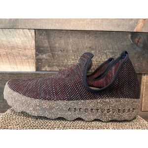 ASPORTUGUESAS by Fly London City Sneaker Slip On Mesh‎ Shoe Red Womens  42/10.5